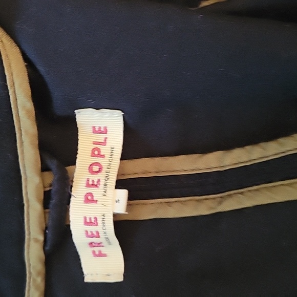 Free People Elsa Sergeant Jacket Black Womens Small EUC - Picture 9 of 9
